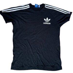 Adidas 3-Stripes Cotton T-Shirt Black Medium